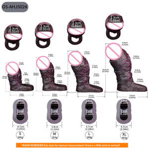 Anillo para Pene al por Mayor, Funda Hueca para Pene, Anillo de Bloqueo, Silicona, Cuero, para Hombre, Anillo para Pene Largo y Grueso - Product Image 6