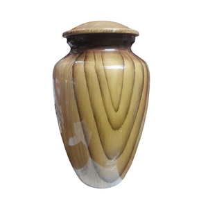 สติกเกอร์งานศพสำหรับผู้ใหญ่ทำจากอลูมิเนียมสีน้ำตาลโกศโลหะสำเร็จรูปสำหรับขี้เถ้าของมนุษย์สไตล์โมเดิร์นคลาสสิกยอดนิยม - Product Image 3