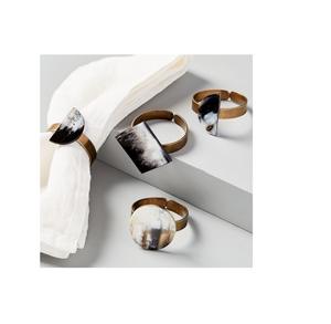 Servilleteros de Cuerno de Búfalo, Porta Servilletas Redondos para Hoteles de Lujo, Restaurantes y Mesas de Boda, Alta Calidad - Product Image 2