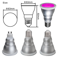 Liweida étanche LED Par lumière 660nm COB élèvent l'ampoule pour graines croissance des plantes pour E26/E27/B22 SMD Gu10 Spot pour ampoules à fleurs