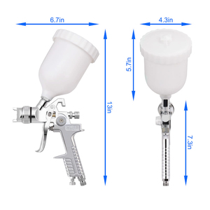 ปืนพ่นสีระบบลม H827 หัวฉีดขนาด 1.4 มม. แบบ HVLP สำหรับรถยนต์ ความจุถ้วย 600 ซีซี รองรับการปรับแต่งแบบ OEM - Product Image 3