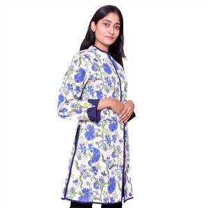 Chaqueta Acolchada de Algodón de Primera Calidad, Estampada a Mano, con Capa Interior de Algodón Suave, Chaquetas Acolchadas para Mujer al Precio Más Bajo - Product Image 3