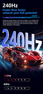 Moniteur de jeu sans cadre 27 pouces avec rafraîchissement élevé <span class=keywords><strong>360Hz</strong></span> 1080P <span class=keywords><strong>Full</strong></span> <span class=keywords><strong>HD</strong></span> 1ms Interface DP à faible latence pour les joueurs PC - Product Image 4