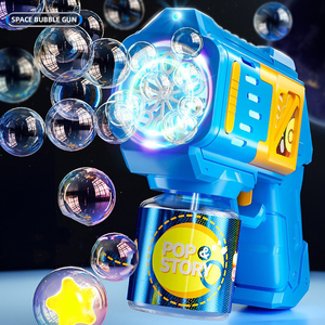 Juguetes iluminados de parque de atracciones para fiesta de boda, Varita de burbujas LED, cohete <span class=keywords><strong>Boom</strong></span>, máquina automática de burbujas para niños, pistola de burbujas, máquina de Juguetes - Product Image 4