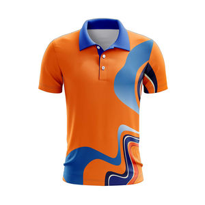 Chemise de golf personnalisée pour homme en coton 100 % uni, séchage rapide, impression intégrale, vente en gros - Product Image 1