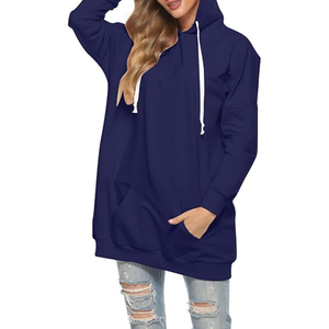 เสื้อฮู้ดผ้าฟลีซผู้หญิง แขนยาว แฟชั่นใหม่ พิมพ์ลายตามสั่ง OEM/ODM ราคาถูก สไตล์ลำลอง สำหรับฤดูหนาว ผ้าฝ้าย 100% - Product Image 3