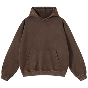 Sudadera con Capucha KEEP SHOWING para Hombre, Estilo Vintage, Lavado Ácido, Felpa, 100% Algodón, Estilo Urbano, para Invierno - Product Image 2