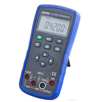 Calibrador de Procesos Digital Portátil TECPEL CL-420A de 5 Dígitos, Salida de Voltaje/Corriente de 24V CC (0.1-22mA), Alimentado por Batería de 9V, IEC1010