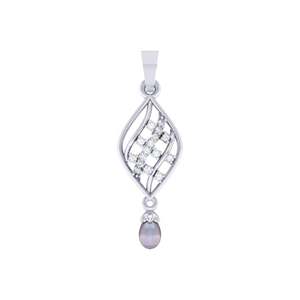 Pendentif en or 14 carats certifié avec diamant de 0,07 carat et pendentifs et breloques élégants en perles (ensemble de 16 pièces) - Product Image 3
