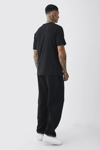 Pantalon de survêtement baggy en coton épais 100% OEM élégant respirant vêtements de sport broderie coupe ample Streetwear homme pantalon cordon de serrage - Product Image 2