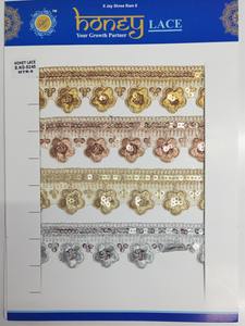 ผ้าลูกไม้ปักลายดอกไม้สีสันสดใสมีลวดลายซับซ้อนแฟชั่นระดับไฮเอนด์สำหรับสไตล์ธุรกิจสำหรับกระเป๋าและเสื้อผ้า - Product Image 3