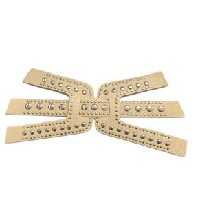 Chaussures pour femmes à clous, dessus avec autocollants en strass et matériaux auxiliaires, dessus de chaussures à tension contrôlée, approvisionnement direct d'usine - Product Image 5