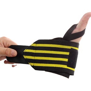 Bandes de poignet en néoprène pliables et élastiques avec boucles pour le pouce, pour la musculation et l'haltérophilie - Sangle de gym respirante, légère et unisexe - Product Image 2