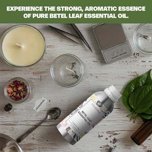 Aceite Esencial de Hoja de Betel 100% Puro de Grado Cosmético, Aceite Corporal Hidratante, Reafirmante y Nutritivo con Ingrediente de Pepino para la Piel - Product Image 3