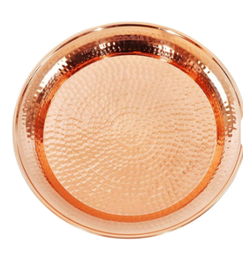 Plateaux de fruits en cuivre Plateau de service en cuivre sûr Plateau de service en cuivre Dessert décoratif en acier inoxydable empilable - Product Image 4