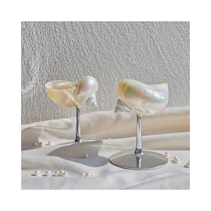 Copas de vino de concha marina de Vietnam: copas de concha hechas a mano para una decoración elegante de boda, gran oferta - Product Image 3