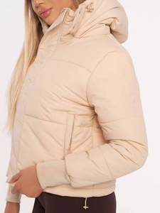 Veste matelassée légère et respirante à manches longues pour femme EVER GLOW OEM, avec emplacements pour logo personnalisé, fermeture éclair intégrale, pliable, en tissu toile - Product Image 3