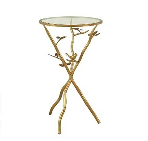 Nesting Coffee <b>Side</b> <b>Tables</b> with Birds Design Attractive Home Furniture Decorative Metal Base Low Price Living Room Furniture - Product Image 2