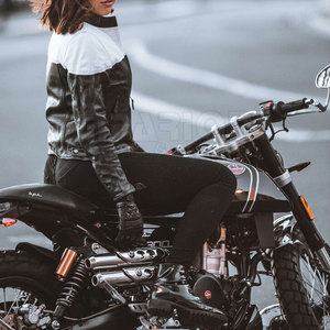 Chaqueta de cuero para motocicleta para mujer, equipo de protección para Moto CE, Original, de carreras, de cuero de vaca - Product Image 5