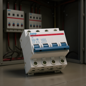 Interruptor de Circuito FATO 4P C10 de 4 Polos y 10A con Protección Contra Sobrecarga - Product Image 3