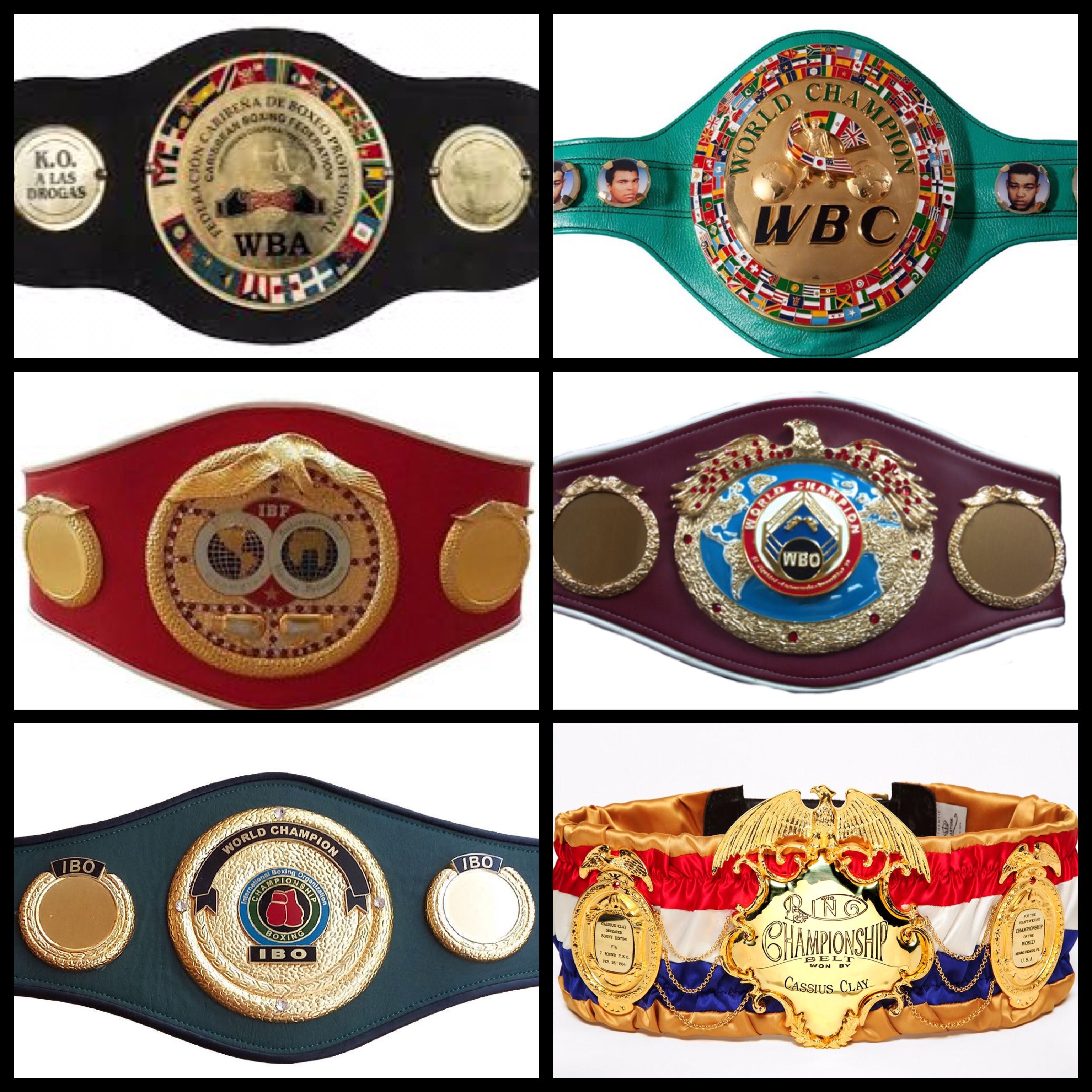 WBC ボクシングベルト WBA WBO IBF IBO カスタマイズ可能な