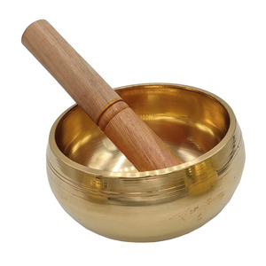 Fabricant de bol chantant en laiton fait à la main religieux antique de qualité supérieure nouveau bol chantant tibétain de conception pour la méditation et la guérison - Product Image 3