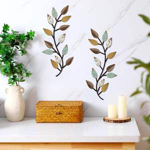Décoration murale en feuilles d'arbre en métal, art mural moderne inspiré de la nature - Product Image 2