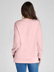 Sudaderas Largas de Primera Calidad, Color Rosa Liso, 100% Algodón, Felpa, Ecológicas, Transpirables, Nueva Moda de Invierno 2026 - Product Image 2