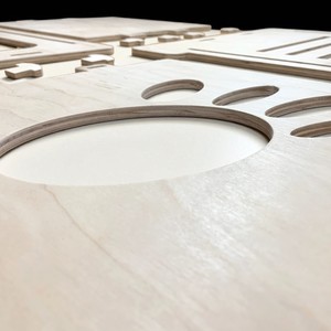 Maison pour animaux de compagnie de luxe en bois massif de haute qualité meubles de chenil en bois AC12 fabriqués à la main en matériau MDF grand fabriqué au Viet Nam - Product Image 3