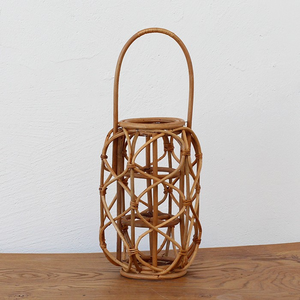 Lanterne en rotin 100% naturel fait à la main de qualité supérieure, porte-bougie, lueur confortable, décoration de la maison, fabriquée au Vietnam - Product Image 4