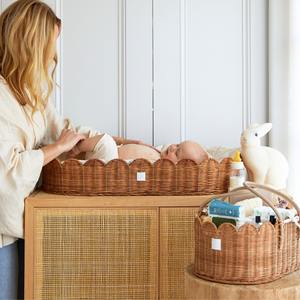 Ratán recién nacido pañal Caddy contenedores pañal almacenamiento caddies para pañales de bebé juguetes ropa - Product Image 4