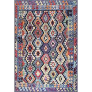 Handmade Flat-Weave <b>Jute</b> <b>Rug</b> Tribal Geometric Multicolor Non-Slip Washable Chenille Large Area - Product Image 1