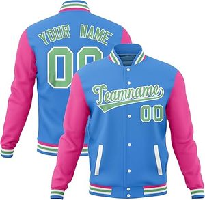 Chaqueta Bomber Universitaria Unisex de Invierno, Personalizable con Bordado, Cuerpo de Lana Premium, Mangas de Poliéster, para Universidades, Clubes y Moda - Product Image 5