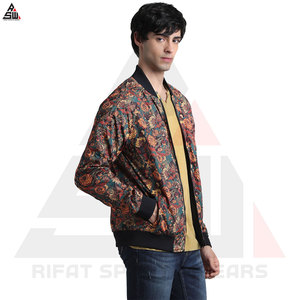 Wholesale Price Winter Custom Front Logo Sublimation <b>Canvas</b> Windproof Bomber <b>Jacket</b> for <b>Men</b> High Quality Pakistan Made - Product Image 4