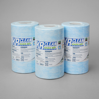 Krclean 100 feuilles bleues 20x20cm, essuie-tout absorbants 1 pli, 4/6 plis enroulés, pour le nettoyage des surfaces de cuisine