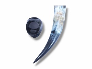 Taza de cuerno para beber vikingo sajón de Venta caliente, artesanía pulida de alta calidad hecha a medida para ocasiones navideñas diseñada por Faizacrat - Product Image 4