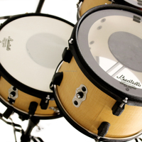Beatello Jaune Instruments de Percussion Batterie Silencieuse Acoustique Professionnelle Complète pour Adultes