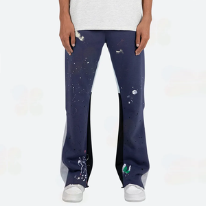 Prima azul en relieve al aire libre Venta caliente logotipo personalizado hombres holgados ropa deportiva Jogging Casual pantalones de chándal y pantalones - Product Image 1