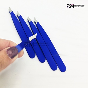 ชุดแหนบคิ้ว RMI รุ่นยอดนิยม สีเคลือบผงสีน้ำเงิน / ปลายสแตนเลสสีเงิน ชุดแหนบปลายแหลมแบบคอมโบ - Product Image 6