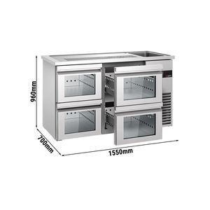ตู้กดเบียร์แบบดึงตรง / ตู้แช่เบียร์พรีเมียม - 1550x700 มม. - 4 ลิ้นชัก - Product Image 2