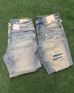 Nouvelle Arrivée Short en Jean Déchiré et Usé pour Homme, Short en Denim Bleu à Trous, Style Hip Hop Décontracté - Product Image 6