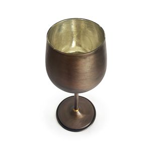 Antique Look Copper <b>Wine</b> Cup Vine Gall <b>Goblet</b> 500ml Capacity Country Style Turkey Origin - Product Image 2