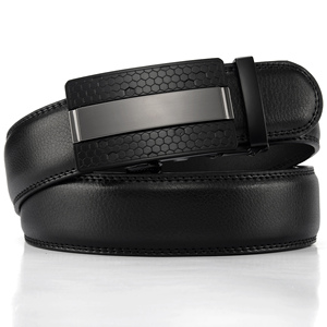 Ceinture en cuir de vachette de style d'affaires pour hommes en gros 100% véritable élégant à la mode alliage boucle automatique longueur personnalisée - Product Image 1