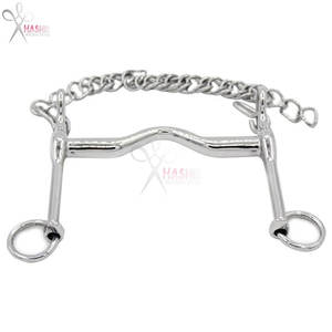Bocado de Caballo de Acero Inoxidable Resistente, Tipo Derby, con Punta Baja y Trenzada, para Entrenamiento y Control Ecuestre, Marca HASHIR - Product Image 6