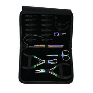 Kit d'outils durables de pinces d'extension de cheveux en acier inoxydable Kit d'outils d'extension de cheveux de pinces multicolores - Product Image 4