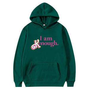 เสื้อสเวตเตอร์มีฮู้ดผ้าฟลีซลำลองสำหรับผู้ชายและผู้หญิง ลายตัวอักษร 'I Am Kenough' ทรงหลวม สไตล์ฮาราจูกุ สำหรับฤดูหนาว สำหรับแฟนๆ ซีรีส์โทรทัศน์อเมริกัน - Product Image 4