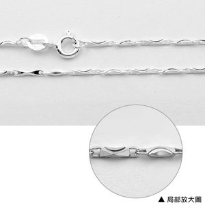 Haute Qualité En Gros 925 En Argent Sterling Plaqué Collier Italie Lien Chaîne Chandail Chaînes Corde Chaîne Bijoux De Mode 41cm - Product Image 2