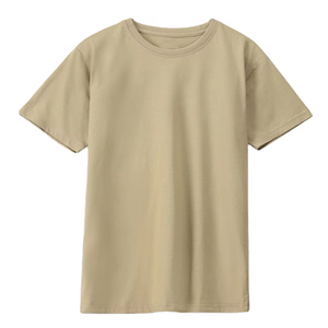 T-shirts décontractés à col rond pour hommes, surdimensionnés, en tricot, avec impression numérique de lettres, 100 % coton, 180 g/m², vente en gros, personnalisables - Product Image 1