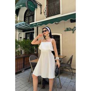 Robe Firfirli Askili HS3108 - Blanc cassé - Product Image 3