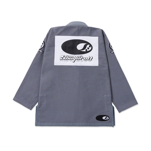Kimono de Jiu-Jitsu Brésilien Shoyorol Gris Respirant, Durable, Séchage Rapide, Coupe Ample, 100% Coton 440g, Uniforme d'Arts Martiaux - Product Image 3
